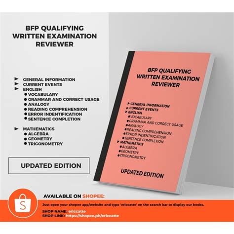 bfp qualifying exam reviewer pdf 2023|BFP QUALIFYING WRITTEN EXAM REVIEWER (2024 Edition).